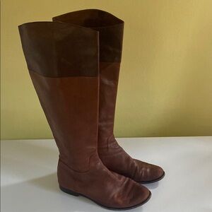 Cole Haan Brown Two-tone Tall Leather Boot Size 7